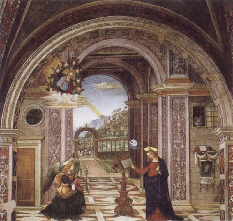 Bernardino Pinturicchio Annuciation Spain oil painting art